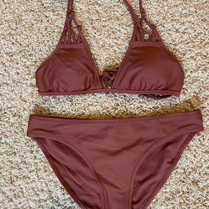 Aerie rust tie bikini